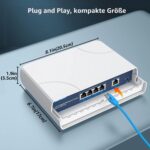 YuanLey 4-Port PoE-Switch Gigabit Outdoor