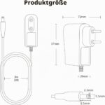 Tonton 12V 1A Netzteil mit DC-Steckern