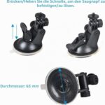 ShipeeKin Saugnapf-Halterung Dashcam 1/4-20 Gewinde