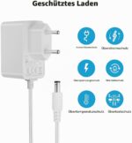 Lonnky 12 V 1 A Netzadapter 3 m weiss
