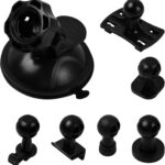 Tibapla Auto-Saugnapfhalterung für Dashcam, 360 Grad drehbar, 6 Adapter