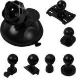 Tibapla Auto-Saugnapfhalterung für Dashcam, 360 Grad drehbar, 6 Adapter