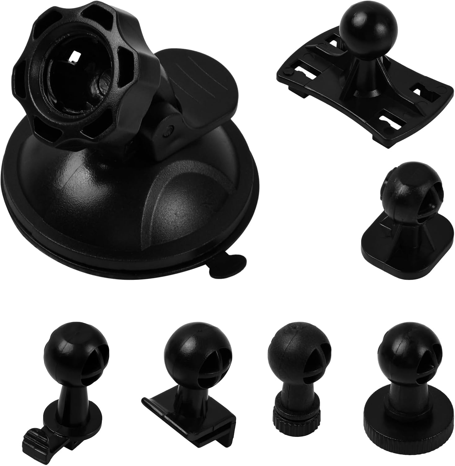 Tibapla Bild 1 Tibapla Auto-Saugnapfhalterung für Dashcam, 360 Grad drehbar, 6 Adapter