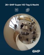 Reolink FE-W WLAN-Fisheye-Kamera Innen Weiss