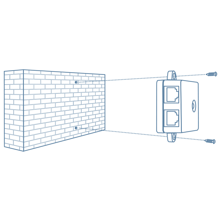 TRENDnet TPE-115GI Gigabit PoE+ Injektor mit Anschlüssen und Wandmontage – Detail 4