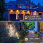 MEIKEE Solar Gartenstrahler mit Fernbedienung IP66, 3 oder 6 Stück