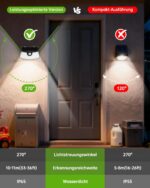 Aootek Solarlampe für Aussen mit Bewegungsmelder Produktfoto