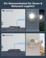 Reolink Floodlight PoE Flutlicht mit zwei Köpfen und PIR-Sensor