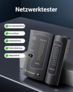 VCELINK Kabeltester für RJ45 und RJ11