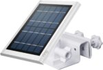 HOLACA Dachrinnenhalterung für Ring Solarpanel, Aluminium, verstellbar, Weiss