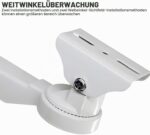 SGZQKZ Masthalterung für Überwachungskameras, Metall, zwei verstellbare Ringe