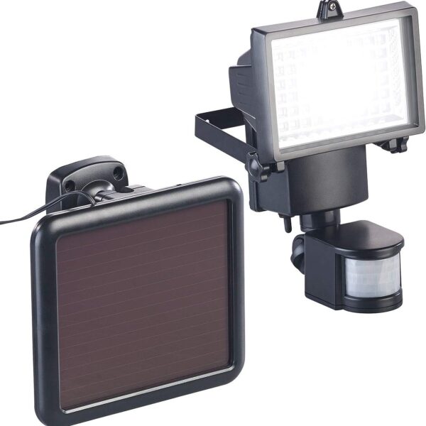 Luminea Solar-LED-Wandfluter mit PIR-Sensor