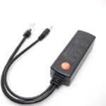 DSLRKIT Gigabit PoE-Splitter 48 V auf 12 V, schwarz