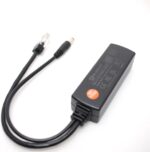 DSLRKIT Gigabit PoE-Splitter 48 V auf 12 V, schwarz