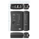 deleyCON Netzwerk Kabeltester RJ11 RJ12 RJ45