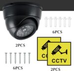 BUYGOO Kamera-Attrappe 2 Stück mit blinkender LED