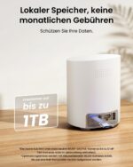Reolink Home Hub Mini mit zwei Lumus 2K Überwachungskameras für Aussen