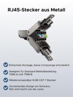 UGREEN CAT 7 RJ45 Stecker werkzeuglos, 4 Stück