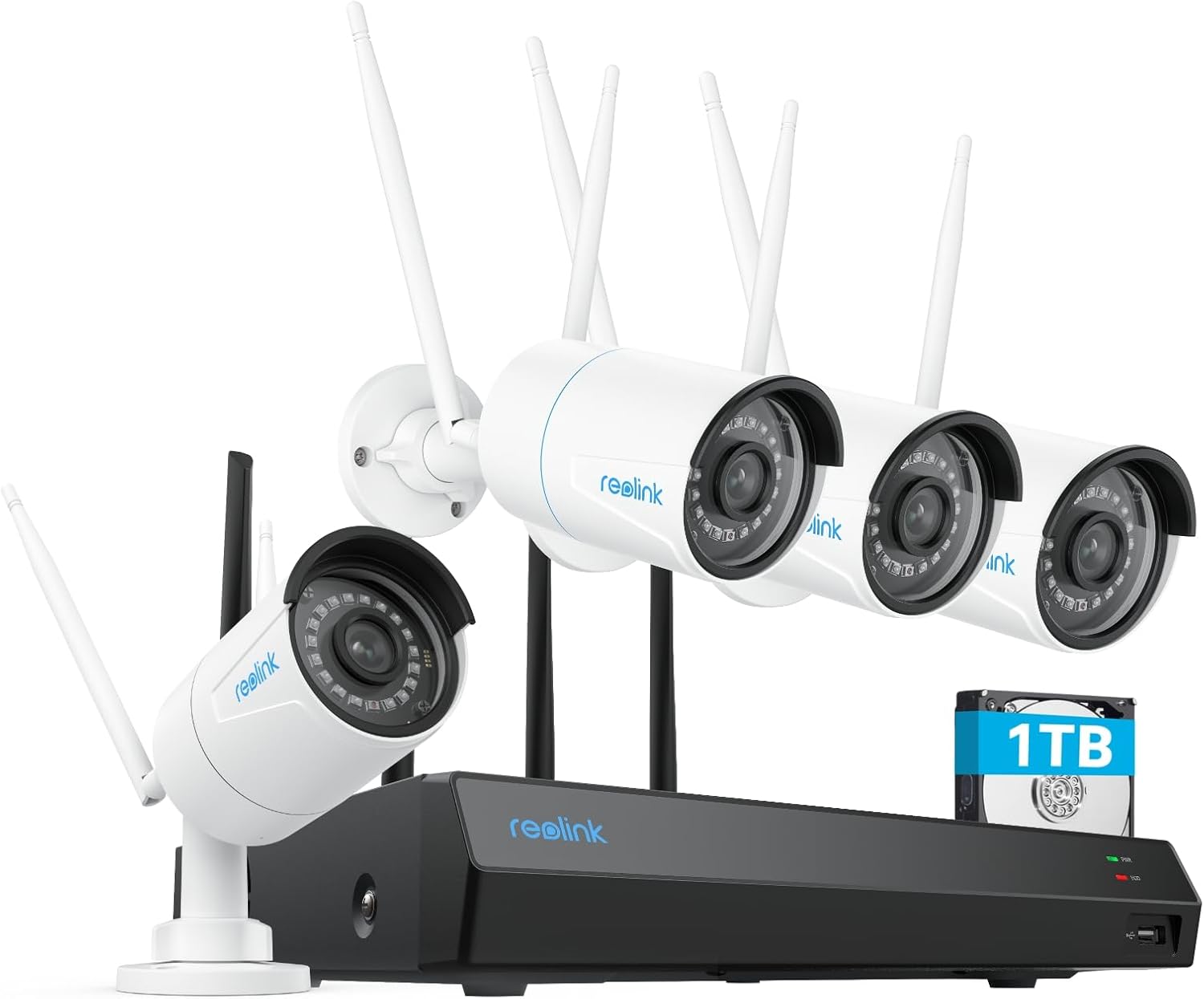 Reolink RLK12-500WB4 Überwachungsset mit vier Kameras und NVR