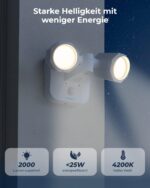 Reolink Floodlight PoE Flutlicht mit zwei Köpfen und PIR-Sensor