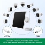 Orayafid 8W Solarpanel für Akku-Überwachungskameras