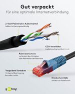 goobay Outdoor Patchkabel CAT 6 mit RJ45-Steckern