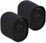 kwmobile Silikonhülle für Arlo Essential Spotlight, Schwarz, 2er-Set