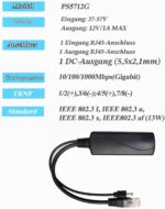 Revotech Gigabit PoE-Splitter 48 V auf 12 V