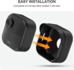 HOGEE Silikonhülle für Blink Outdoor 4, 4 Stück, Tiefschwarz