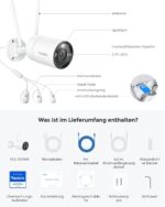 Reolink RLC-810WA 4K WLAN-Überwachungskamera Weiss