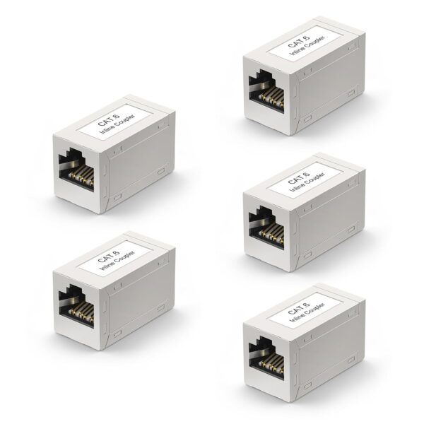 VCE RJ45 Kupplung Cat6 vergoldet, Buchse auf Buchse