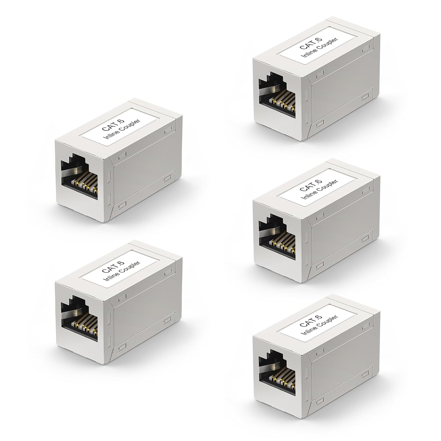 VCE Bild 1 VCE RJ45 Kupplung Cat6 vergoldet, Buchse auf Buchse