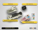 odedo 8x RJ45 Netzwerkstecker CAT6A/CAT7 geschirmt