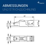 Telegärtner MFP8 RJ45-Stecker Cat6A geschirmt T568A