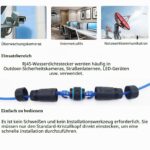 CTRICALVER RJ45 Kupplung Cat6 wasserdicht IP68