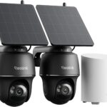 Reolink Home Hub Mini mit zwei Argus PT Solar-Akku-Kameras