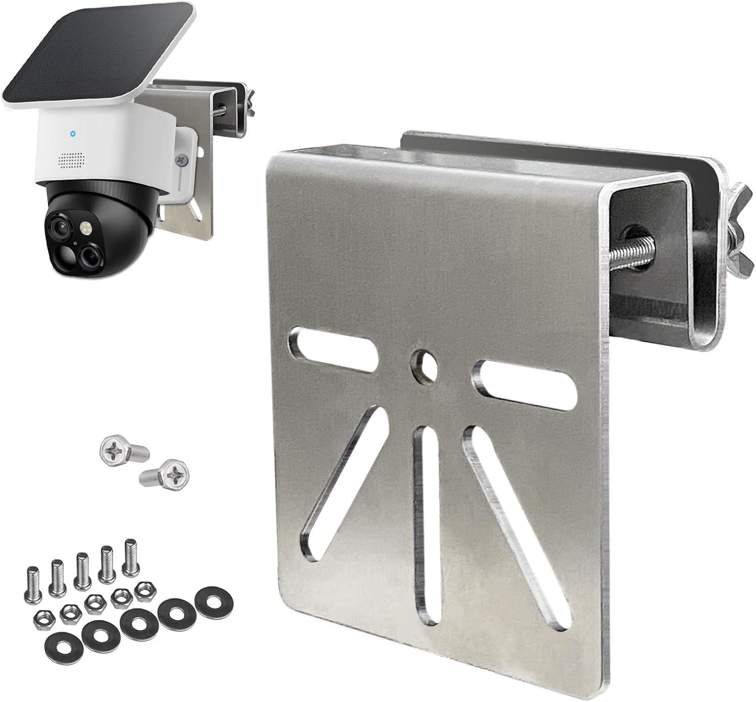 WiTi BK08G Bild 1 WiTi BK08G Dachrinnenhalterung aus Edelstahl für Eufy SoloCam S340