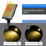 T-SUN Solar-Gartenleuchte 2er-Set, warmweiss