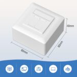 FGB Netzwerkdose CAT6a 2 Port Aufputz und Unterputz