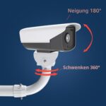 WiTi J-Pole Masthalterung für Sicherheitskameras, ausziehbar, 40–60 cm – Bild 5