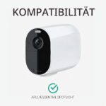 kwmobile Silikonhülle für Arlo Essential Spotlight, Schwarz, 2er-Set – Bild 5