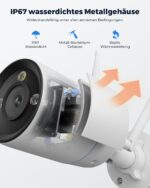 Reolink RLC-810WA 4K WLAN-Überwachungskamera Weiss