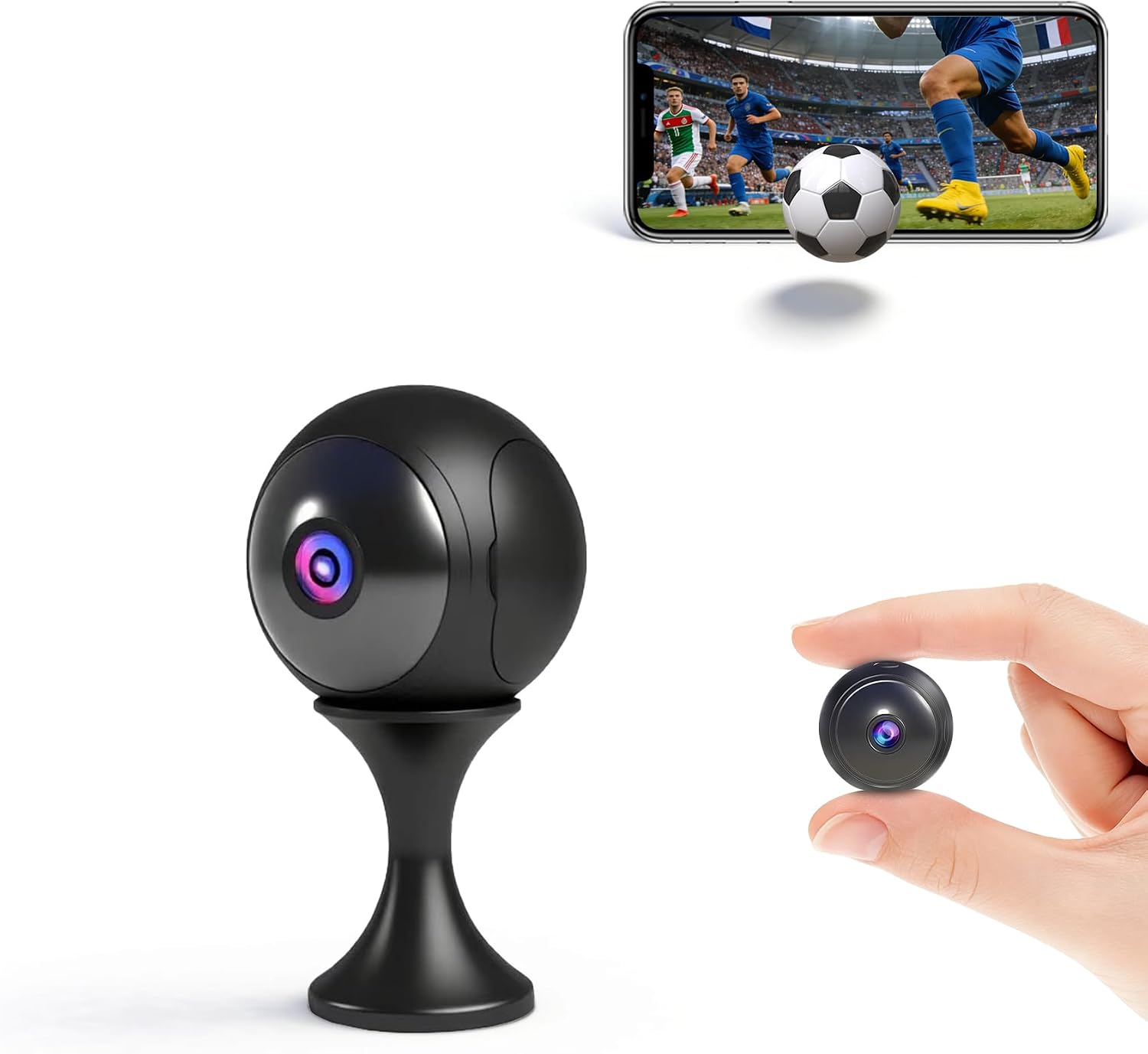 AOBOCAM AB-E1 Bild 1 Mini Kamera 4K WLAN mit Akku und Standfuss
