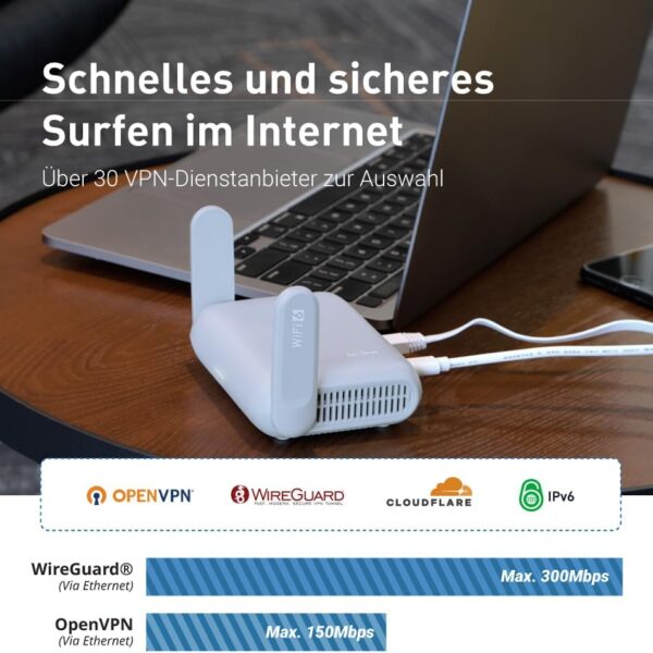GL.iNet GL-MT3000 Beryl AX Wi-Fi 6 Reiserouter