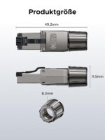 UGREEN CAT 7 RJ45 Stecker werkzeuglos, 4 Stück