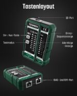 TESMEN TLP-528A Netzwerkkabeltester RJ11 RJ45
