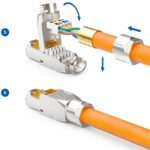 deleyCON RJ45 Netzwerkstecker CAT 7 600 MHz