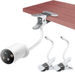 Akoemxeeo Klemmhalterung für Tapo C425 und EufyCam, Metall, Weiss, 2 Stück