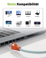LEENUE RJ45 Stecker Cat7 Pass Through, 10 Stück