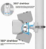 HOLACA Masthalterung für Eufy- und Arlo-Kameras, Metall, Weiss, 1 Stück
